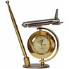 Exceptional Metal Show Piece of Clock and Pen Stand